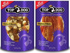 2 Bags of "Top Dog" Chicken & Biscuits Treats for Dogs