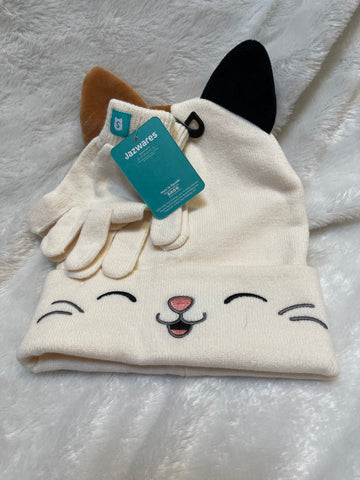 Children’s Cat Hat & Gloves Set