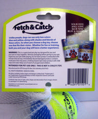 "Fetch & Catch" Set of 3 Balls (Large Size)
