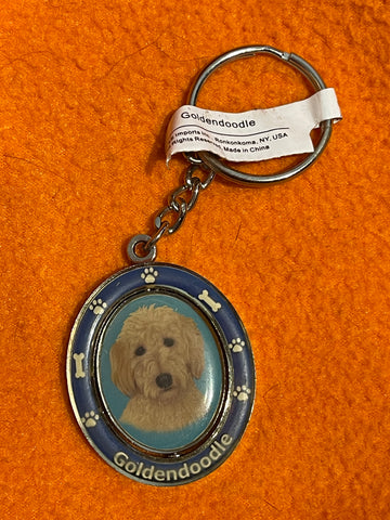 “Goldendoodle” Spinning Keychain