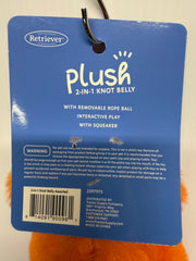 Retriever Plush 2-in-1 Knot Belly Octopus Dog Toy