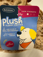 Retriever Plush Floppy Critter Flying Squirrel Dog Toy