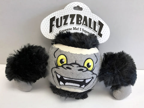 "FuzzBallz" Gorilla Dog Toy (Small)