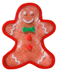 BOGO - Retriever Holiday Gingerbread Man Squeaker Dog Toy