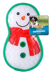 BOGO - Retriever Holiday Snowman Squeaker Dog Toy
