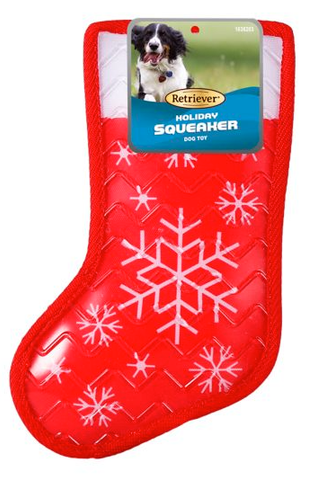 BOGO - Retriever Holiday Stocking Squeaker Dog Toy