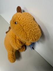 Retriever Brown Plush Sherpa Dino Dog Toy