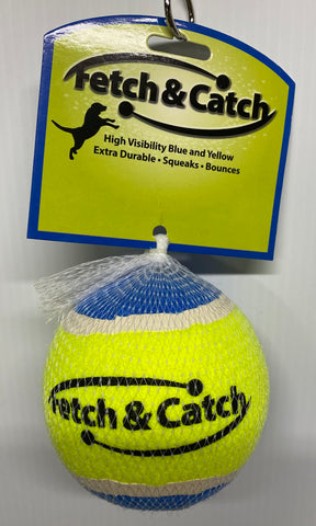 "Fetch & Catch" X-Large 4" Squeaky Tennis Ball