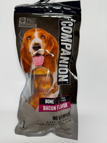 Companion Bacon Flavor Rawhide Free Dog Chew - 1 ct