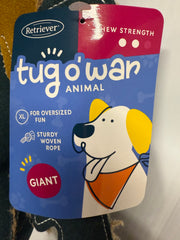 Retriever GIANT Tug O’ War Animal Rooster Dog Toy
