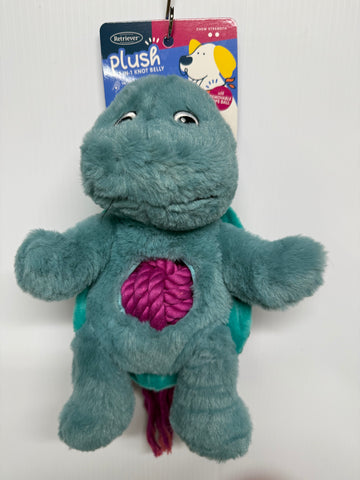 Retriever Plush 2-in-1 Knot Belly Turtle Dog Toy