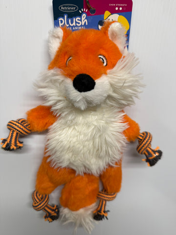 Retriever Plush Rope Animal Fox Dog Toy