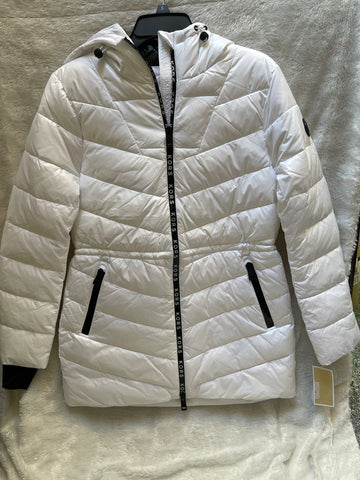 Women’s White Michael Kors Hooded Jacket Size S