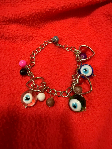 Evil Eye Heart Bracelet