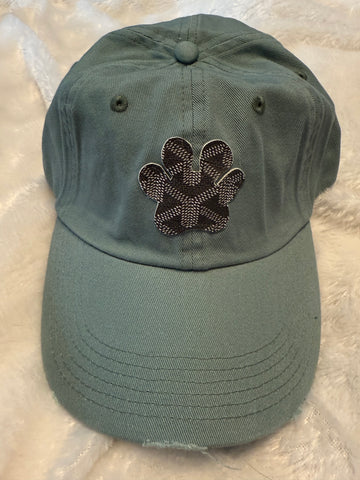 Hand Made Unisex Repurposed Designer Distressed Goyard Adjustable Cap
