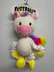 "FuzzBallz" Bungee Unicorn Dog Toy (Large)