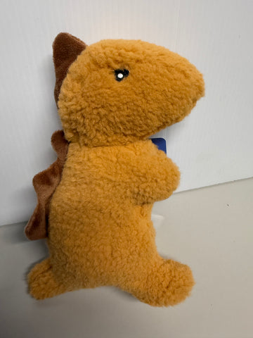 Retriever Brown Plush Sherpa Dino Dog Toy