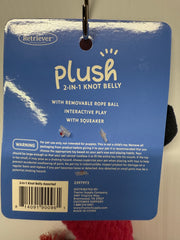 Retriever Plush 2-in-1 Knot Belly Flamingo Dog Toy