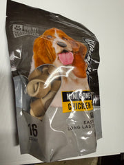 Companion Mini Bone Chicken Flavor Rawhide Free Dog Chews - 16 ct