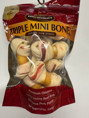 “Ruff & Whiskerz” Triple Mini Bonez