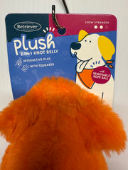 Retriever Plush 2-in-1 Knot Belly Octopus Dog Toy