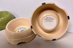 Set of 2 Eco-Friendly Bamboo Pet Bowls (Small)