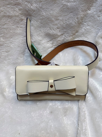 Kate Spade New York  cream bow belt bag s/m