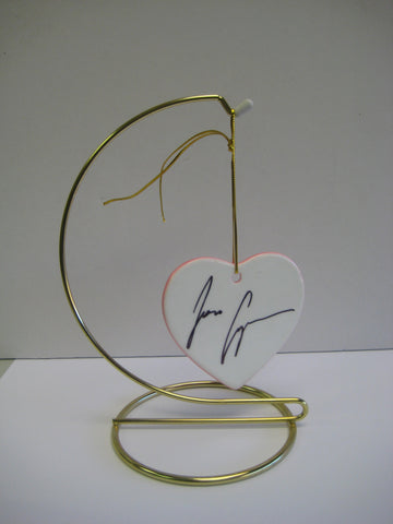 Original Signed Ceramic Heart on Stand by Two time Emmy Award Winner Jon Cryer