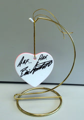Original Signed Ceramic Heart on Stand by Actor Bill Smitrovich