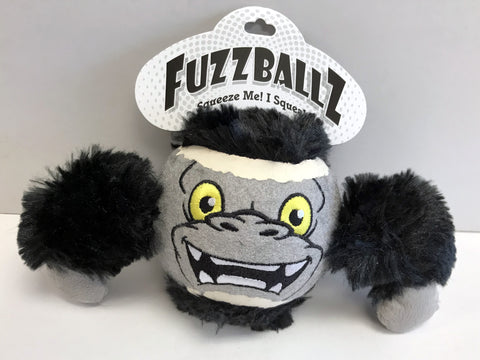 "FuzzBallz" Gorilla Dog Toy (Large)