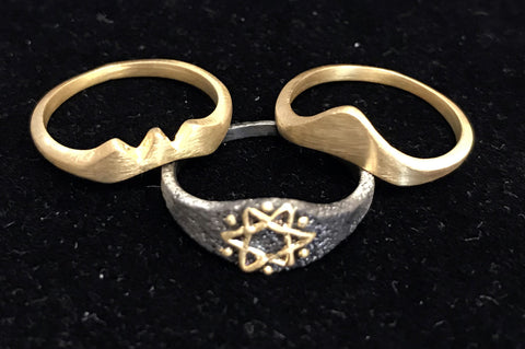 Set of three stackable rings - Shatkana: Reunion