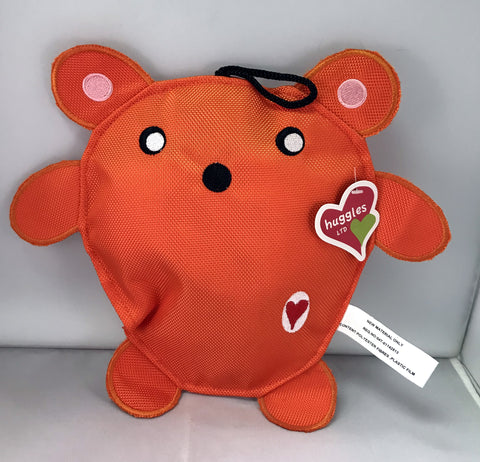 Huggles Orange Bear Dog Toy (Large)