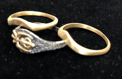 Set of three stackable rings - Khanda: Peace