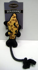 Lambswool Rooster Dog Toy & "Tougherz" Camouflage Fish Dog Toy