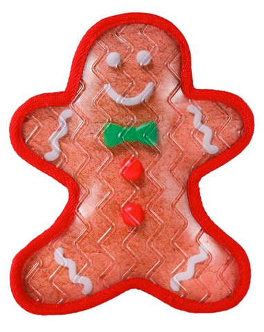 Retriever Holiday Gingerbread Man Squeaker Dog Toy