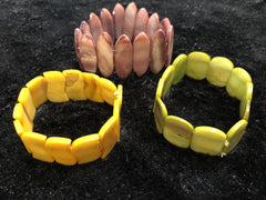 Set of Three Stretch Shell Bracelets