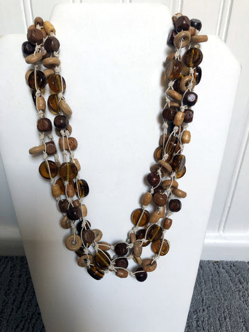 Multi-Strand Beaded Necklace