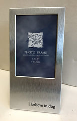 "i believe in dog" Hat & Picture Frame Set