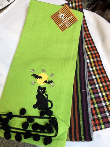 Set of 3 Halloween Dish Towels