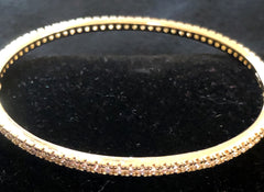 Gold Tone Crystal Bangle Bracelet (50% off)