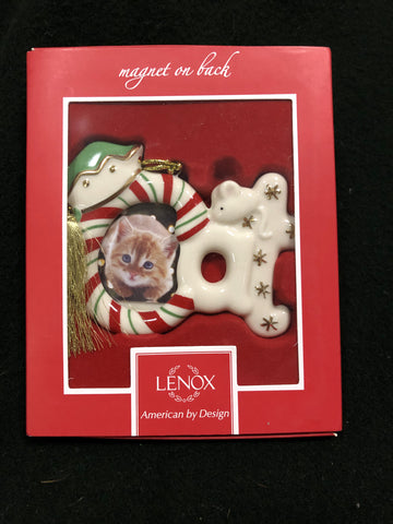 Lenox Furry Christmas Cat Ornament