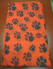 Light Weight Paw Print Eternity Scarf (or use as a handbag accessory) Choice of 5 Colors