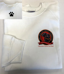 Sweatshirt (White) with Paw
