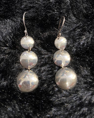 Sterling Silver Triple Disc Earrings (50% off)