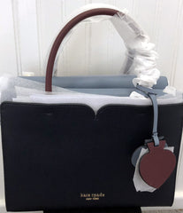 Kate Spade Two Tone Blue "Night Cap" Medium Satchel