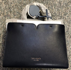 Kate Spade Two Tone Blue "Night Cap" Medium Satchel