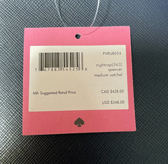 Kate Spade Two Tone Blue "Night Cap" Medium Satchel