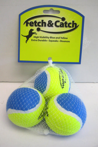 "Fetch & Catch" Set of 3 Balls (Large Size)