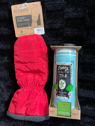 Kate Spade Hot/Cold Stainless Steel “Tea” Tumbler & Ice Scraper