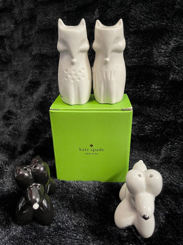 Kate Spade “Woodland” S/P Shakers  and a pair of Porcelain Dog S/P Shakers